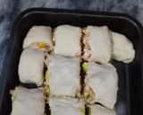 A picture of step 6 of Chicken cheese bubloo bread 😋😋.