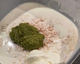 Csirkemájjal töltött, pestos lángos recept fázis 1 fotója