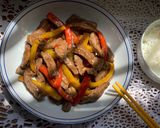 Hình bước làm 3 của món Bò Xào Ớt Chuông (Peper Beef Stir Fried)