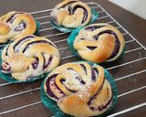 Foto langkah ke 7 dari resep Purple Sweet Potato Bread (Roti Ubi Ungu).