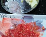 A picture of step 2 of Punjabi chawla/ lobia masala curry.