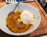 A picture of step 2 of Pumpkin Gnocchi with less flour.