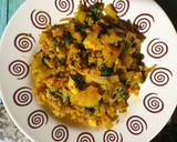 Foto del paso 6 de la receta: Repollo y espinacas con arroz y pollo