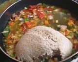 A picture of step 2 of Oats khichdi.
