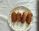 A picture of step 13 of Chickpea stuffed kebab in roasted gravy.