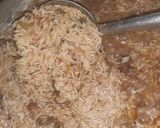 A picture of step 5 of Leftover Tikka pulao.