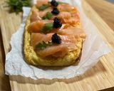 Foto del paso 5 de la receta: Pastel de puerros con salmón. Muy fácil y sano