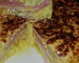 Foto del paso 5 de la receta: Tortilla de calabacín rellena de jamon york queso y beicon