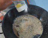 A picture of step 7 of Handvo traditional style.