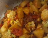 A picture of step 3 of Chilli gobhi.