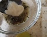 A picture of step 3 of Greek dressing.