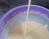 A picture of step 7 of Ombre cake(without oven).