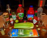 A picture of step 1 of Mike's Sunday Bloody Sunday! Mary's.