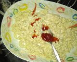 A picture of step 4 of Chicken cheese sandwhich and Macroni salad.