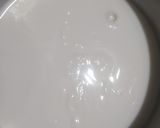 A picture of step 1 of Rice Chilla.