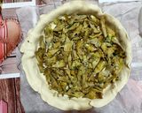 Foto del passaggio 8 della ricetta Torta sfoglia di carciofi e ricotta