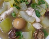 รูปขั้นตอนการทำที่ 6 ของ ปีกบนไก่ต้มฟักมะนาวดอง
