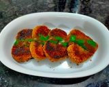 A picture of step 4 of Veggie cutlets.