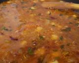A picture of step 8 of Chana Masala (Chickpea curry) - purely veg.