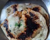 A picture of step 9 of Aloo kulcha with chhole.