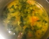 A picture of step 4 of Palak daal.