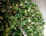 A picture of step 2 of Special Bhindi Do Pyaza.
