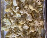 A picture of step 5 of Cauliflower with Olives and Parmesan.