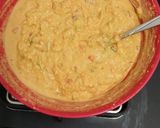 A picture of step 2 of Soya flour chilla with mint raita.