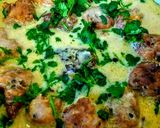 A picture of step 7 of Kadi Pakoda.