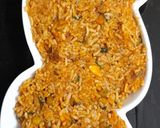 A picture of step 2 of Masala Rice.