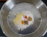 A picture of step 1 of Baked khakhra sandwich with almond milkshake.