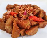 Foto langkah ke 4 dari resep Bakso Oseng Mercon.