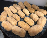 Foto del paso 4 de la receta: Masa de croquetas de pollo, jamón y huevo y sin lactosa 🥚