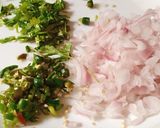 A picture of step 2 of Kahsari dal pakoras.
