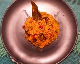 Foto del paso 5 de la receta: Arroz con setas 🍄 verduras y taquitos de jamón de pavo curado😋
