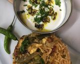A picture of step 6 of Paneer Biryani.
