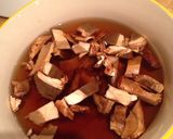 A picture of step 1 of Porcini and pancetta pasta sauce.
