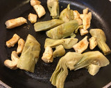 Foto del paso 2 de la receta: Pasta a los quesos con alcachofas y pollo