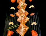 A picture of step 4 of Sweet Papaya Burfi.
