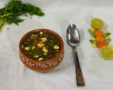 A picture of step 4 of Panner corn soup.