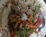 A picture of step 1 of Grilled chicken with veg.