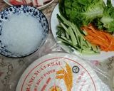 Gambar langkah 2 resipi Vietnam Roll.