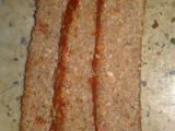 Pastel de "carne vegetal". Pastel vegetariano a base de porotos colorados