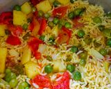 A picture of step 1 of Tomato Rice.
