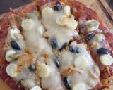 Foto del paso 5 de la receta: Pizza vegana con veganceta, palmitos y olivas