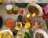 Foto langkah ke 1 dari resep Seafood Saos Padang (Kepiting & udang).