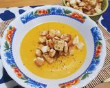 Foto langkah ke 4 dari resep Pumpkin Soup aka Sup Labu Kuning.