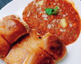 A picture of step 4 of Pav bhaji.