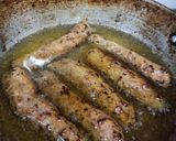 A picture of step 1 of Seekh kabab.