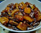 A picture of step 5 of Gur Aam or Jagerry Mango Pickle.